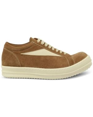 Rick Owens X Marais Leather Trainers - Brown