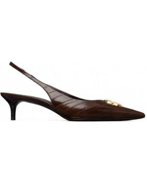 Tory Burch Charlie Slingback Pumps - Brown