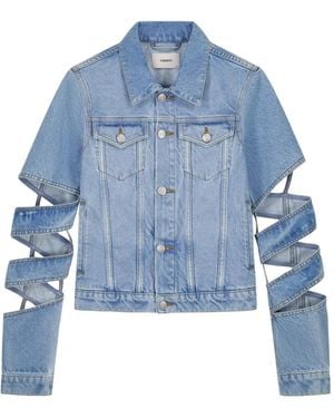 Coperni Spiral Jeansjacke - Blau