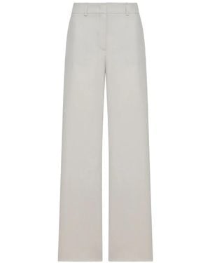 Giorgio Armani Wide Leg Linen Pants - White