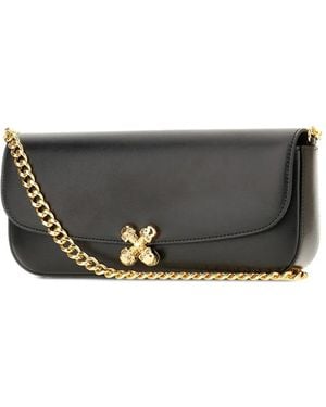 McQueen Skull Flower Shoulder Bag - Grey