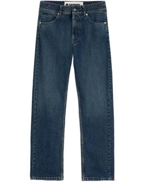 Jil Sander マルチステッチ パンツ - ブルー