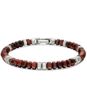 David Yurman Sterling Hex Bead Bracelet (6Mm) - White
