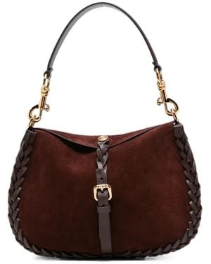 Etro Braided Suede Shoulder Bag - Brown