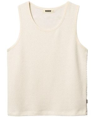 Woodbird Lung Textured Sleeveless Tank Top - Natural
