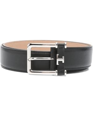 Tod's ロゴ レザーベルト - グレー