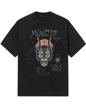 FIVE CM Graphic-Print T-Shirt - Black