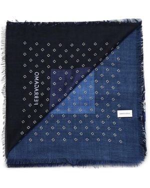 Ferragamo Schal Mit Geometrischem Print - Blau