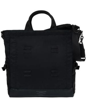 Porter-Yoshida and Co Top Handle Tote Bag - Black