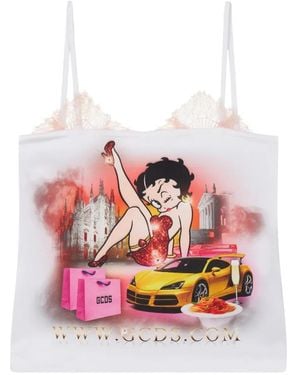 Gcds Betty Boop Top - White