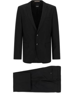 BOSS Button Single-Breasted Suit - Black