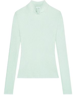 Courreges Jersey De Canalé Con Hebilla En El Cuello - Verde