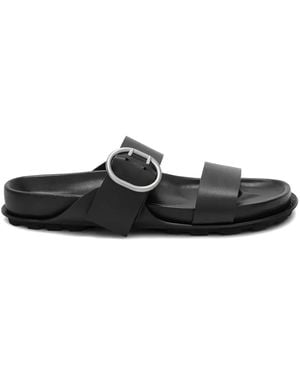 Jil Sander Flat Sandals - Black