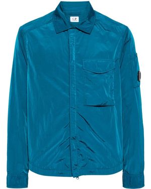 C.P. Company Chrome-R Lens-Detail Shirt Jacket - Blue