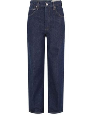 Citizens of Humanity Five-Pockets Wide-Leg Jeans - Blue