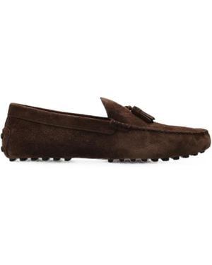 Tod's Suede Loafers - White