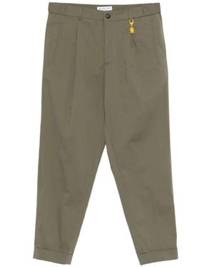 Manuel Ritz Cuffed Pleated Trousers - Green