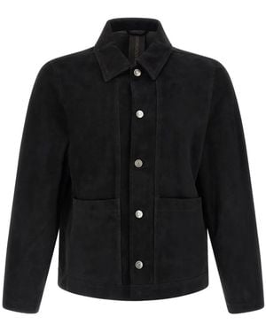 Giorgio Brato Suede Shirt Jacket - Black