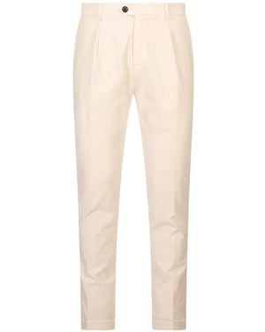 Mason's Pantalones Osaka 1 Pince Con Pinzas - Blanco