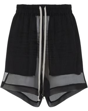 Rick Owens Semi-Sheer Shorts - Black