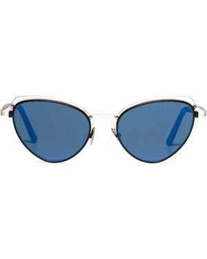 Lgr Lunettes De Soleil Monarch À Monture Papillon - Bleu