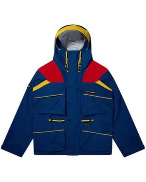 Berghaus Giacca Trango Con Design Color-Block E Cappuccio - Blu