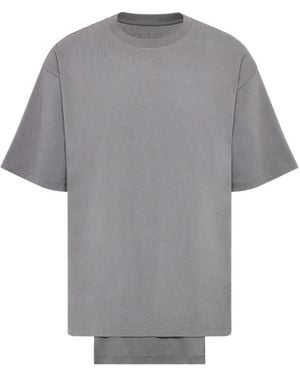Maison Margiela T-Shirt À Design Superposé - Grey