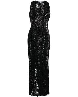 AISLING CAMPS Vestido largo Kapok - Negro