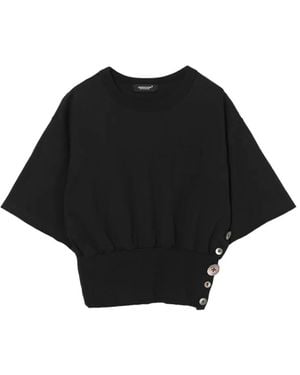 Undercover T-Shirt Mit Knopfdetail - Schwarz