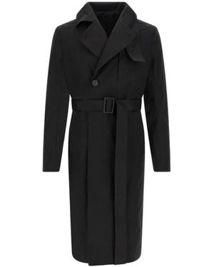 Rick Owens Mastodon Double-Breasted Coat - Black