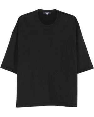 Comme des Garçons T-Shirt Oversize À Étiquette Logo - Black