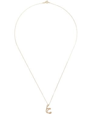 Charlotte Chesnais 18K Letter T Diamond Necklace - White