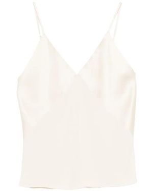 forte_forte V-Neck Top - White
