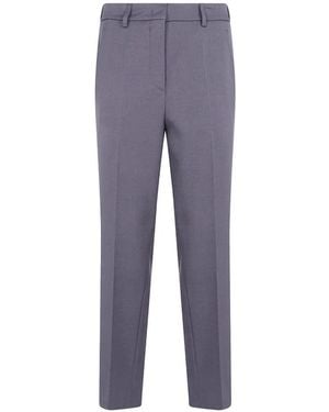 DR. HOPE Pressed-Crease Wide-Leg Trousers - Blue