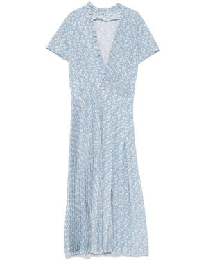 Ermanno Scervino フローラル ドレス - ブルー