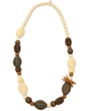 Weekend by Maxmara Beaded-Embellishment Necklace - Natural