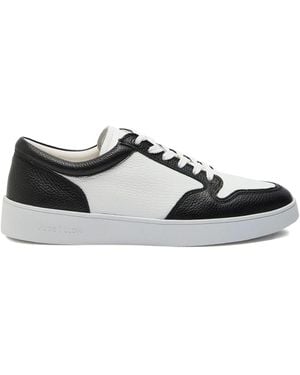Jude Llow Calf-Leather Panelled Low-Top Trainers - White