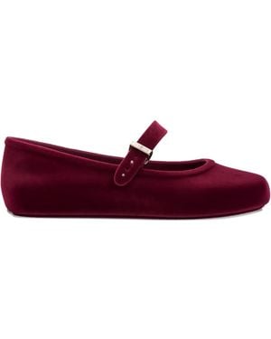 Melissa Velvet Ballerinas - Red