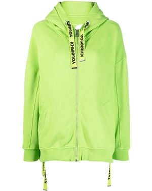 Khrisjoy Oversized Zip-Up Hoodie - Green