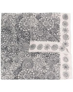 10 Corso Como Schal Mit Print - Grau
