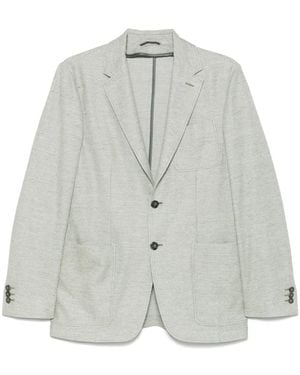 Canali Textured Blazer - Gray