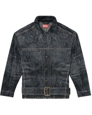 DIESEL D-Valero-S Denim Jacket - Gray