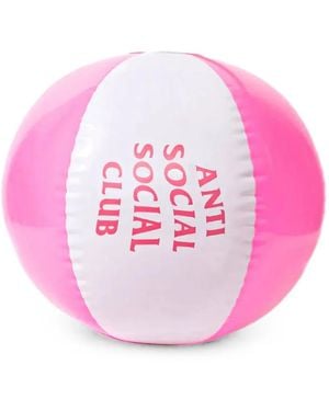 ANTI SOCIAL SOCIAL CLUB Logo-Print Beach Ball - Pink