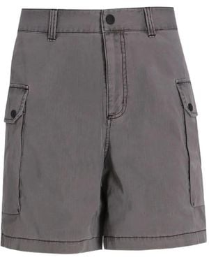 ARMANI EXCHANGE Cotton Cargo Shorts - Grey