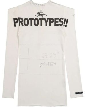 PROTOTYPES Factory Cut Off Mini Dress - ホワイト