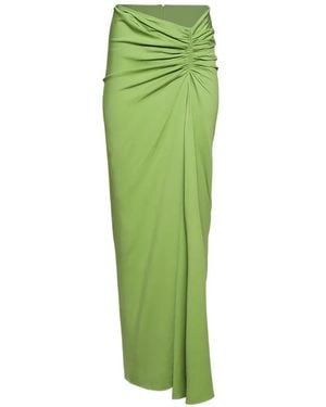 Christopher Esber Ruched Maxi Skirt - Green