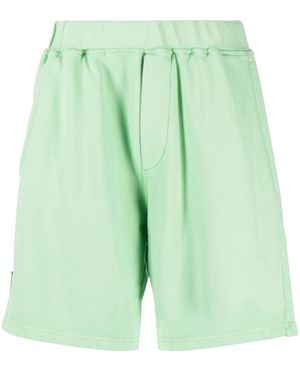 DSquared² Logo-Print Cotton Shorts - Green