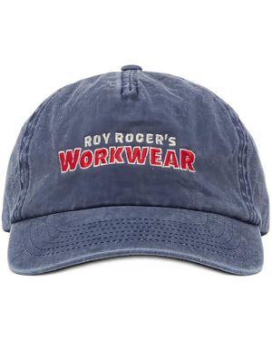 Roy Rogers Logo-Embroidered Cotton Baseball Cap - Blue