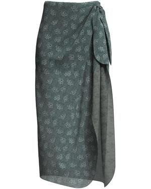 MACCAPANI フローラル スカート - グレー