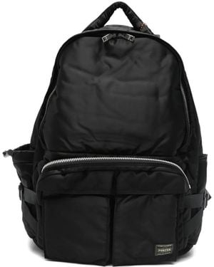 Porter-Yoshida and Co Mochila Tanker con cremallera - Negro